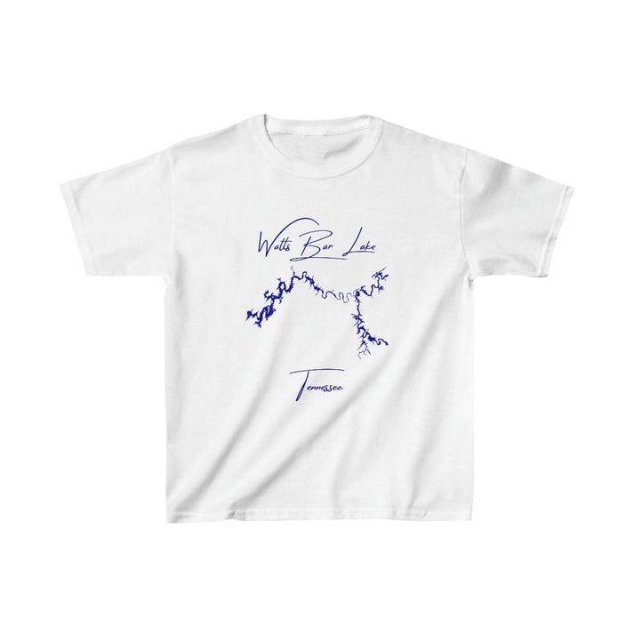 Tennessee  Watts  Bar  Lake  Youth  T-shirt  front  position  view  from  front  white.webp