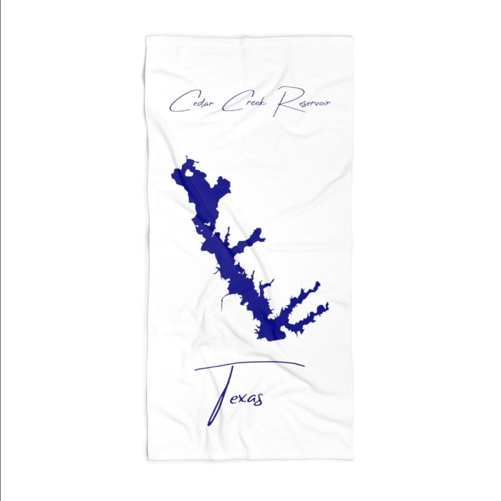 Texas  Cedar  Creek  Reservoir  Beach  Towel  front  position  view  from  front  36  x  72.webp