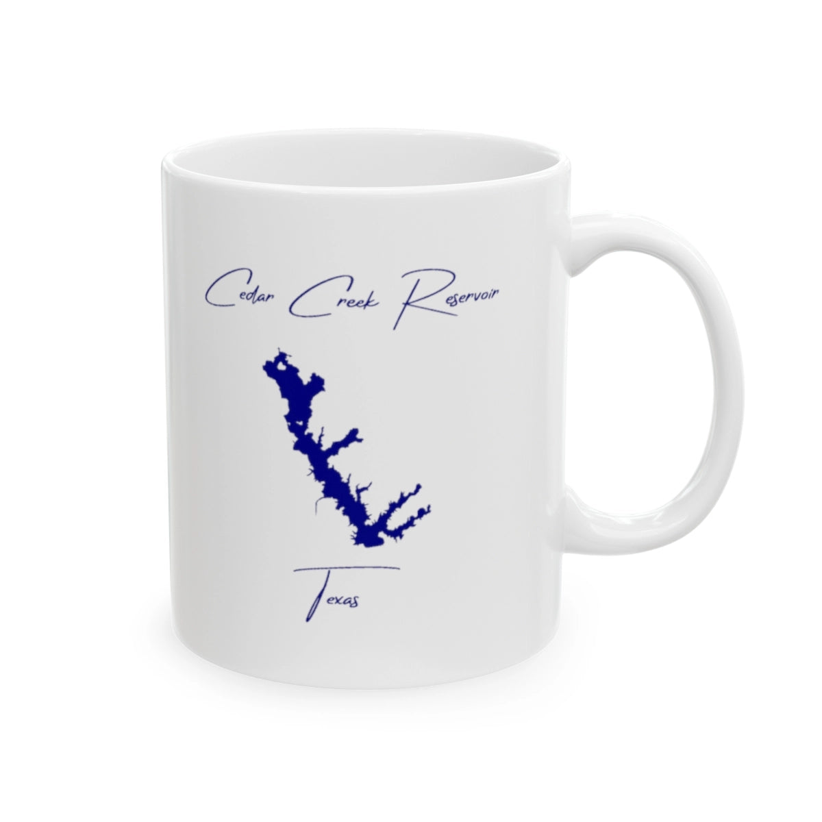 Texas  Cedar  Creek  Reservoir  Ceramic  Mug  other  position  view  from  right  11oz.webp