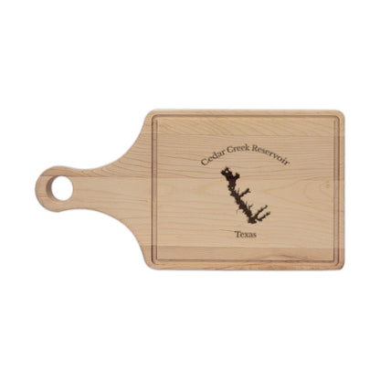 Texas  Cedar  Creek  Reservoir  Engraved  Cutting  Board  front  position  view  from  front  maple.webp