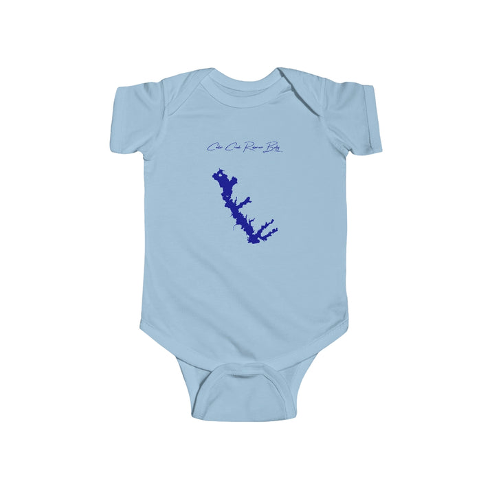 Texas  Cedar  Creek  Reservoir  Onesie  front  position  view  from  front  light  blue.webp