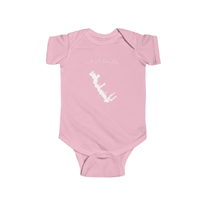Texas  Cedar  Creek  Reservoir  Onesie  front  position  view  from  front  pink.webp