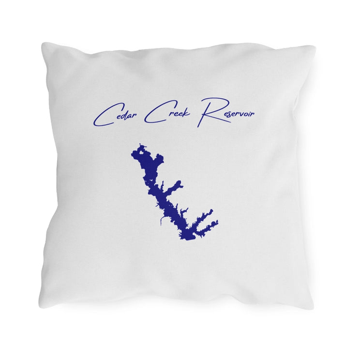 Texas  Cedar  Creek  Reservoir  Outdoor  Pillow  back  position  view  from  back  18  x  18.webp