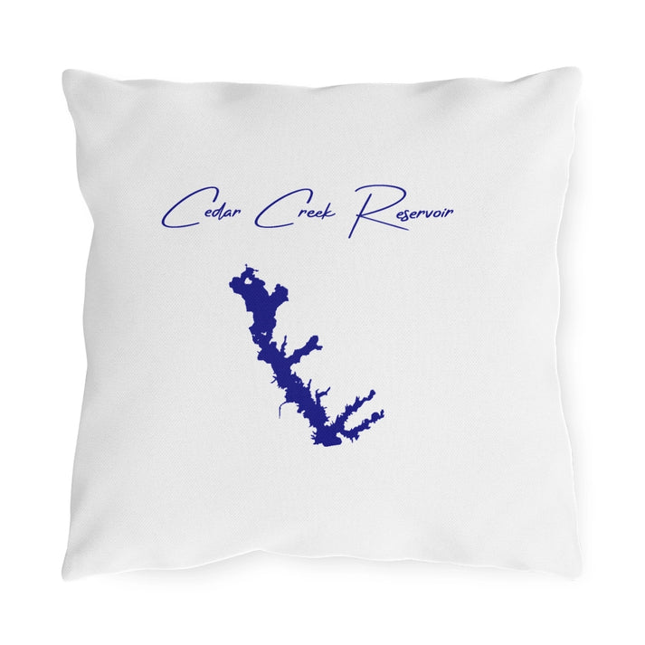 Texas  Cedar  Creek  Reservoir  Outdoor  Pillow  front  position  view  from  front  16  x  16.webp