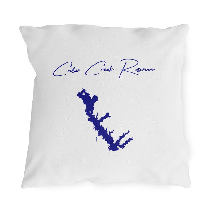 Texas  Cedar  Creek  Reservoir  Outdoor  Pillow  front  position  view  from  front  18  x  18.webp
