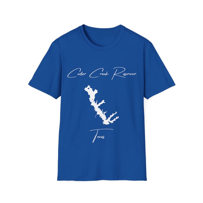 Texas  Cedar  Creek  Reservoir  T-shirt  front  position  view  from  front  royal.webp