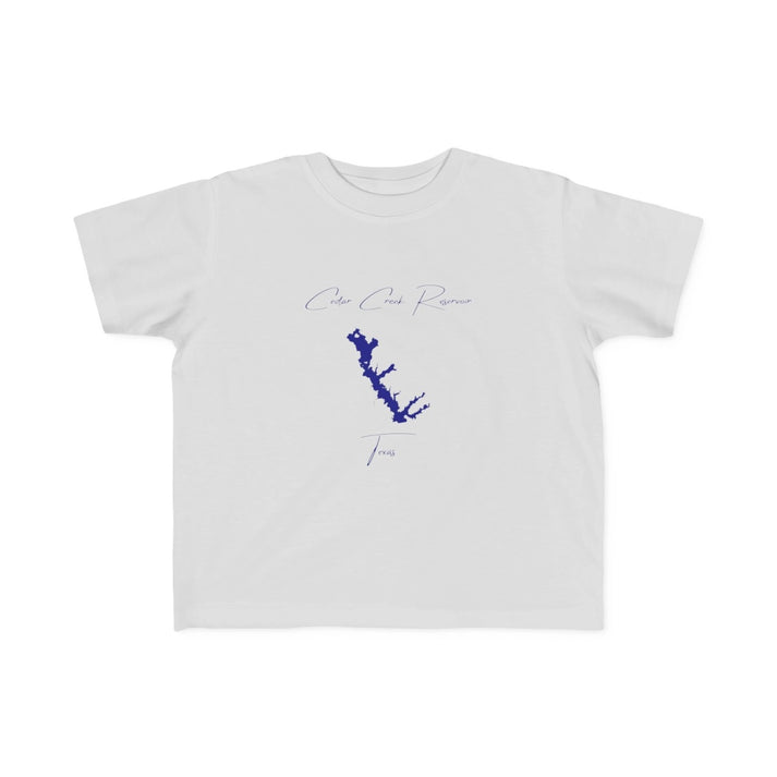 Texas  Cedar  Creek  Reservoir  Toddler  T-shirt  front  position  view  from  front  silver.webp