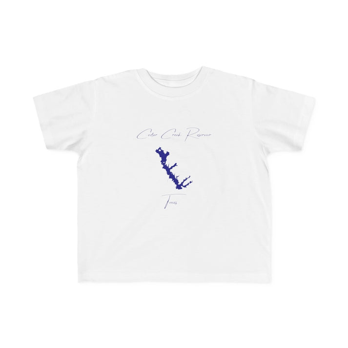 Texas  Cedar  Creek  Reservoir  Toddler  T-shirt  front  position  view  from  front  white.webp