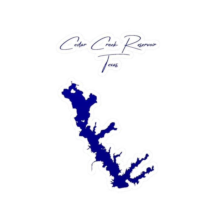 Texas  Cedar  Creek  Reservoir  Vinyl  Decal  other  position  view  from  front  4  x  6.webp