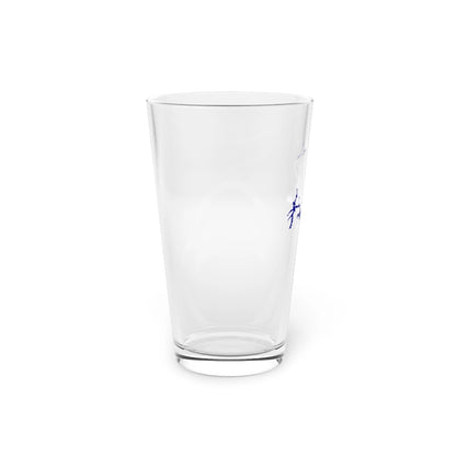 Texas  Lake  Amistad  16oz  Pint  Glass  front  position  view  from  left  16oz.webp