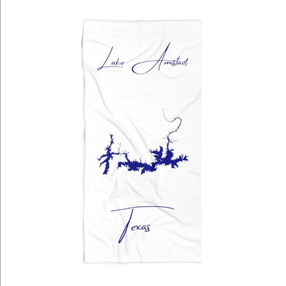 Texas  Lake  Amistad  Beach  Towel  front  position  view  from  front  36  x  72.webp
