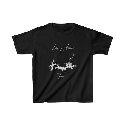 Texas  Lake  Amistad  Youth  T-shirt  front  position  view  from  front  black.webp