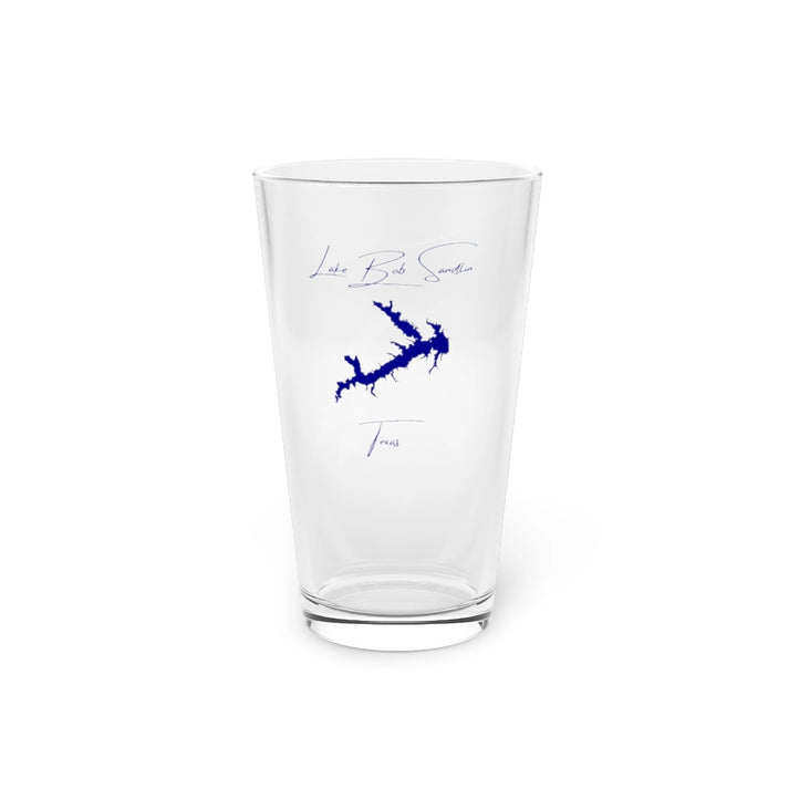 Texas  Lake  Bob  Sandlin  16oz  Pint  Glass  front  position  view  from  front  16oz.webp