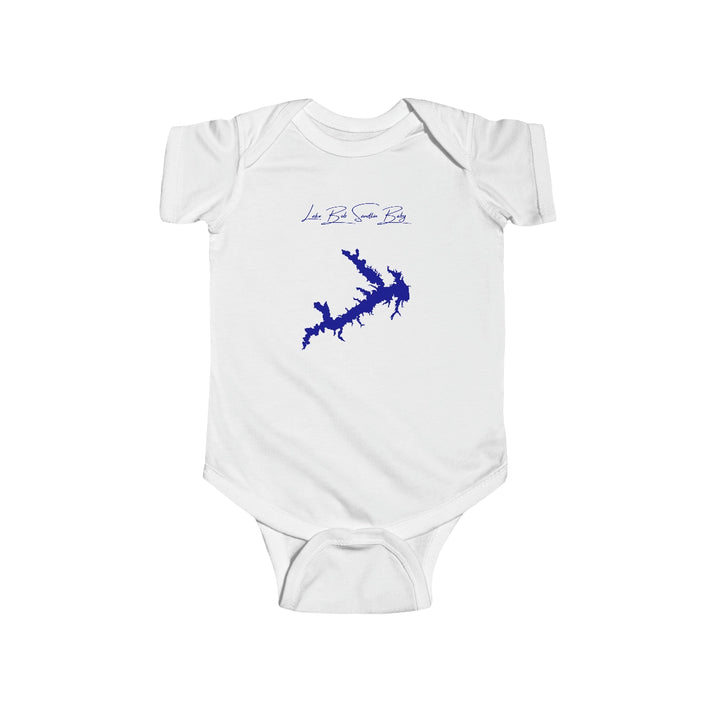 Texas  Lake  Bob  Sandlin  Onesie  front  position  view  from  front  white.webp