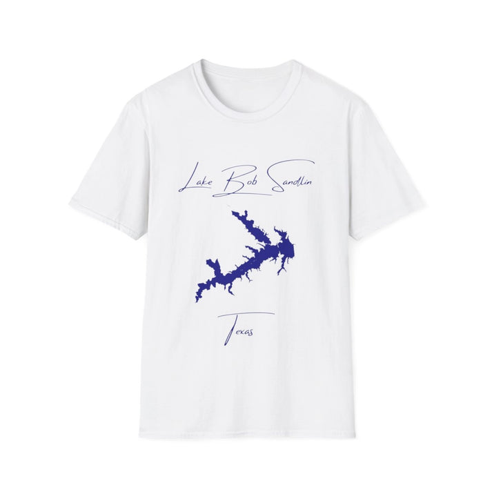 Texas  Lake  Bob  Sandlin  T-shirt  front  position  view  from  front  white.webp