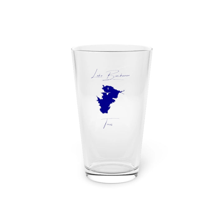 Texas  Lake  Buchanan  16oz  Pint  Glass  front  position  view  from  front  16oz.webp