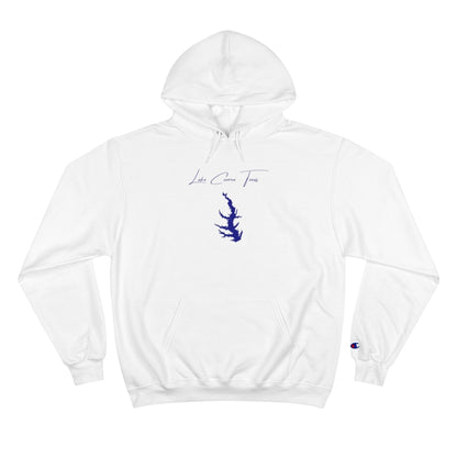 Texas  Lake  Conroe  Hoodie  front  position  view  from  front  white.webp