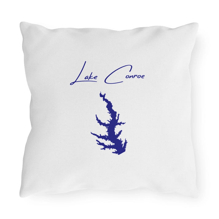 Texas  Lake  Conroe  Outdoor  Pillow  back  position  view  from  back  16  x  16.webp
