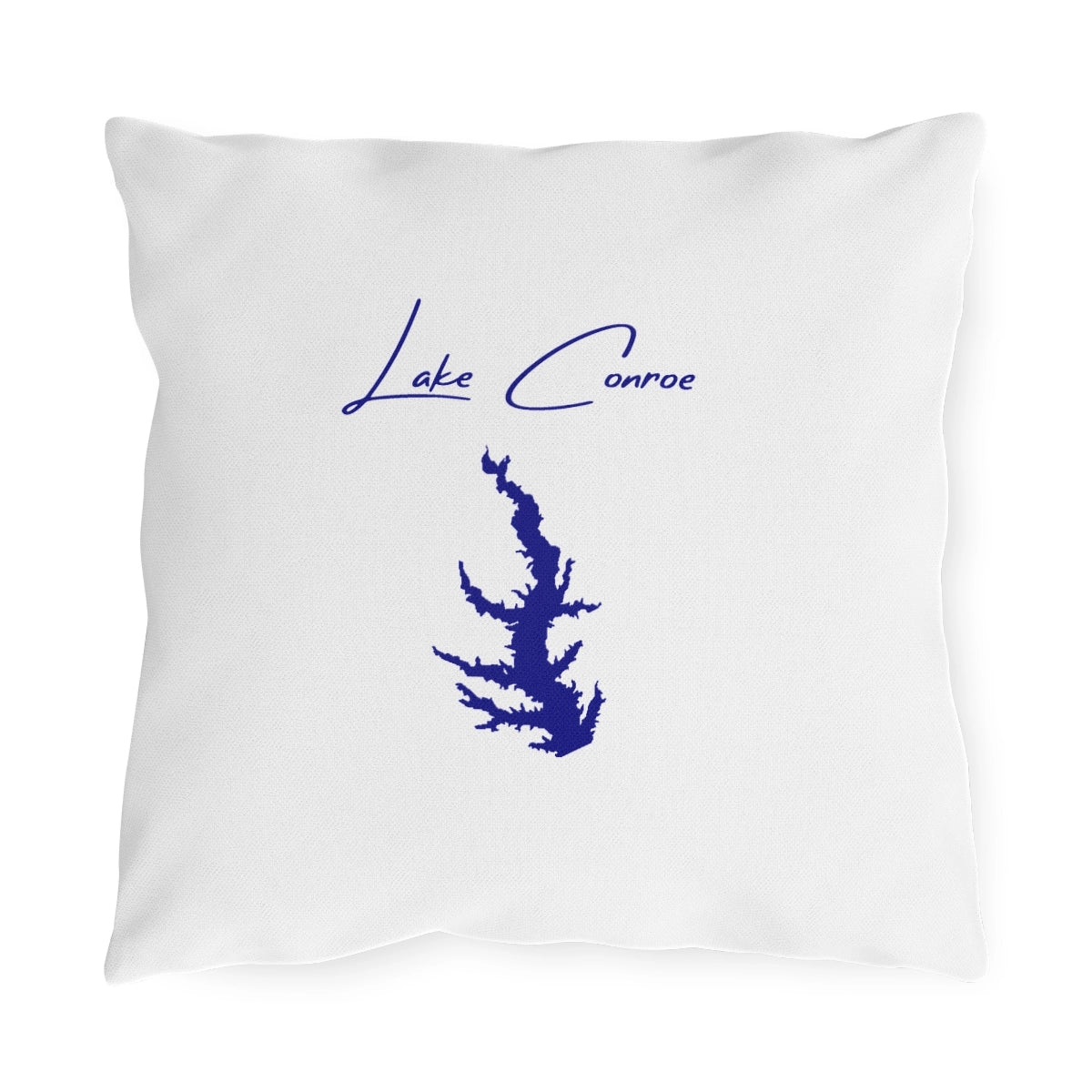 Texas  Lake  Conroe  Outdoor  Pillow  front  position  view  from  front  16  x  16.webp
