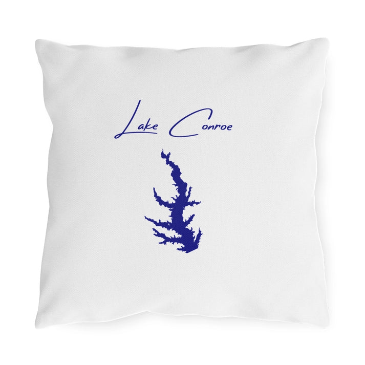 Texas  Lake  Conroe  Outdoor  Pillow  front  position  view  from  front  16  x  16.webp