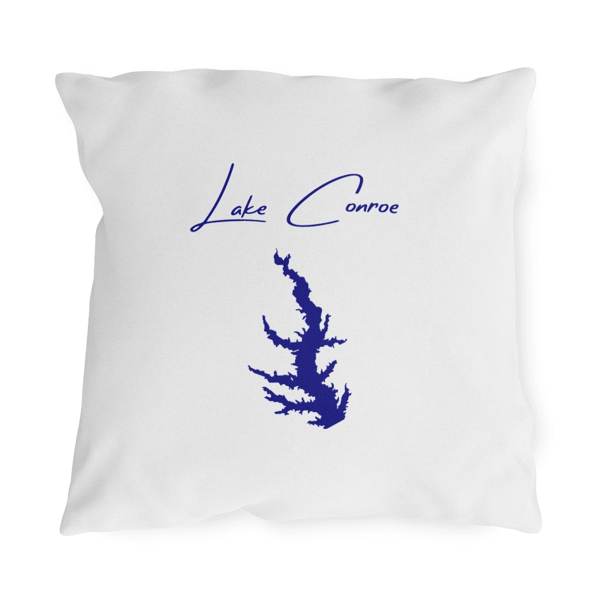 Texas  Lake  Conroe  Outdoor  Pillow  front  position  view  from  front  18  x  18.webp