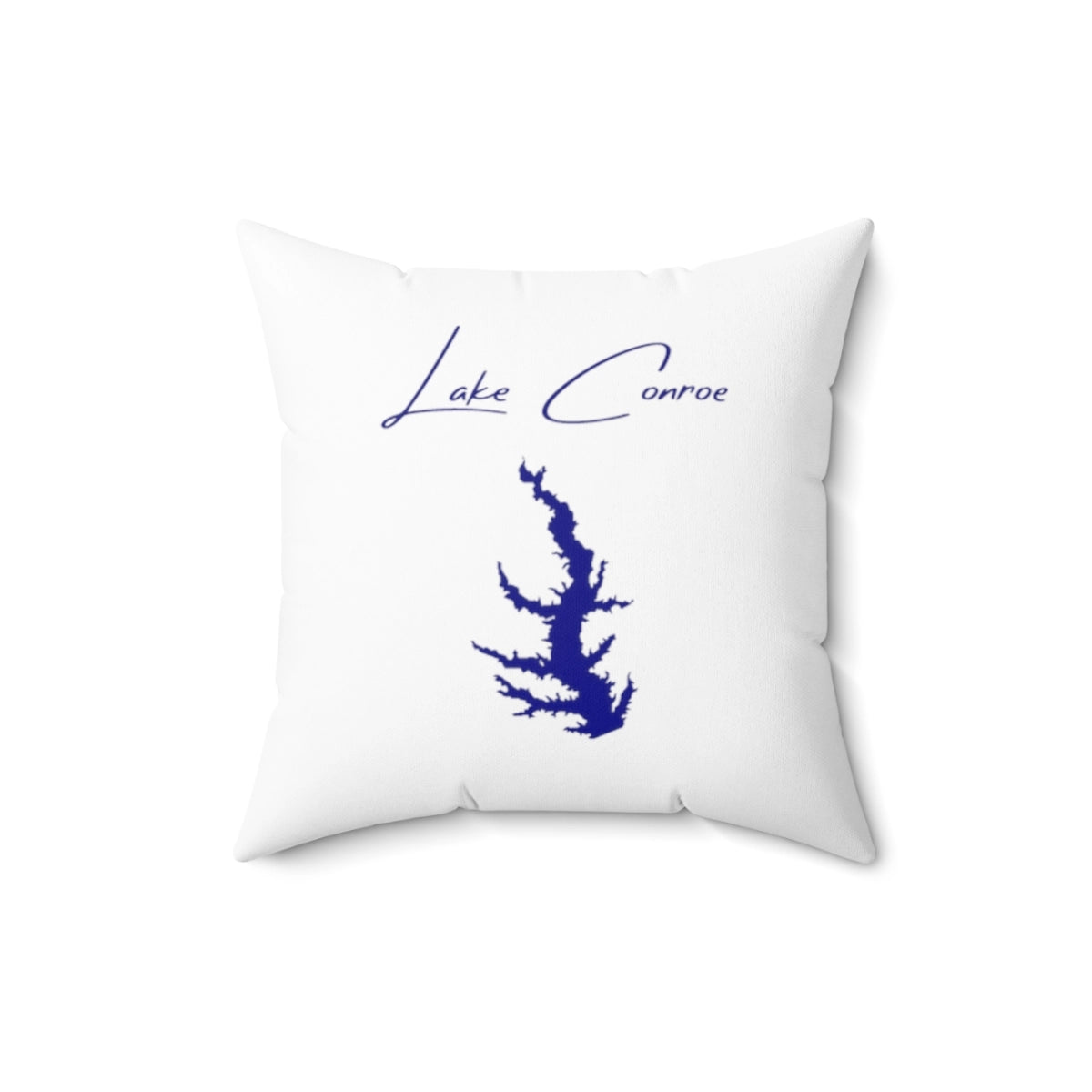 Texas  Lake  Conroe  Pillow  front  position  view  from  back  16  x  16.webp