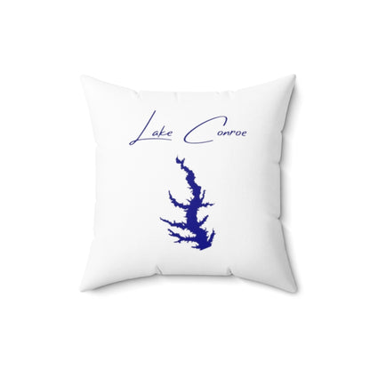 Texas  Lake  Conroe  Pillow  front  position  view  from  back  16  x  16.webp