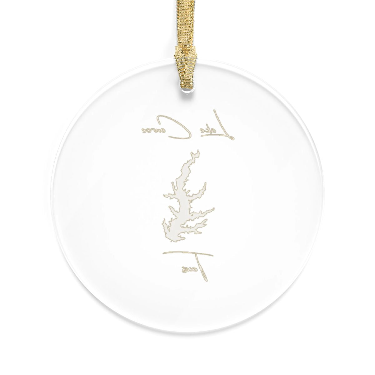 Texas  Lake  Conroe  Tree  Ornament  other  position  view  from  back  round.webp