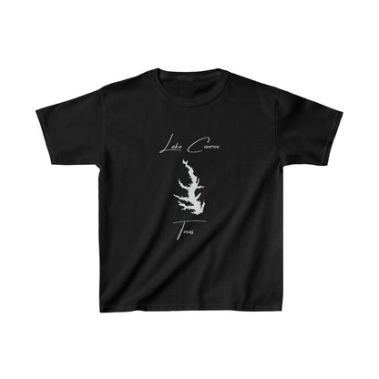 Texas  Lake  Conroe  Youth  T-shirt  front  position  view  from  front  black.webp
