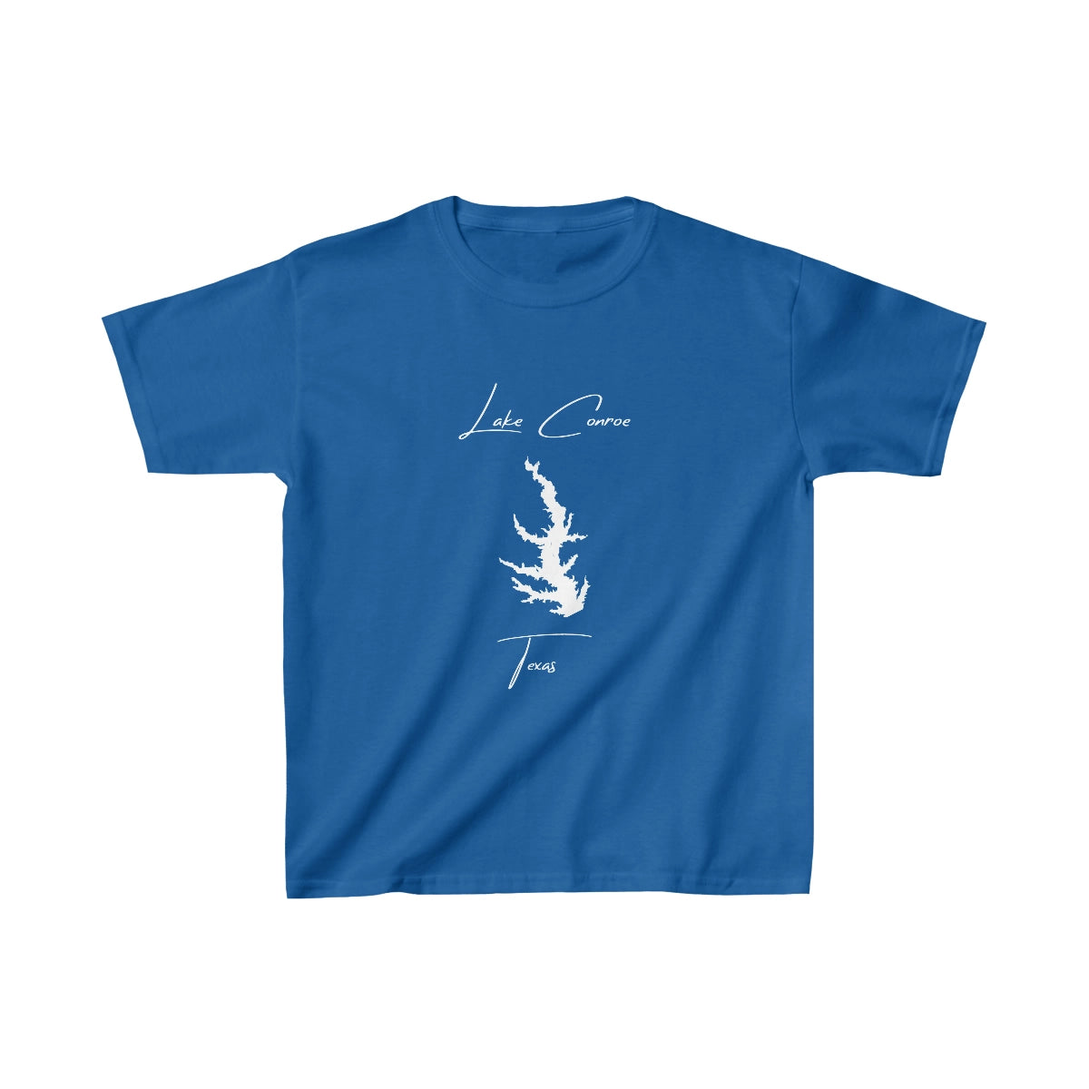 Texas  Lake  Conroe  Youth  T-shirt  front  position  view  from  front  royal.webp