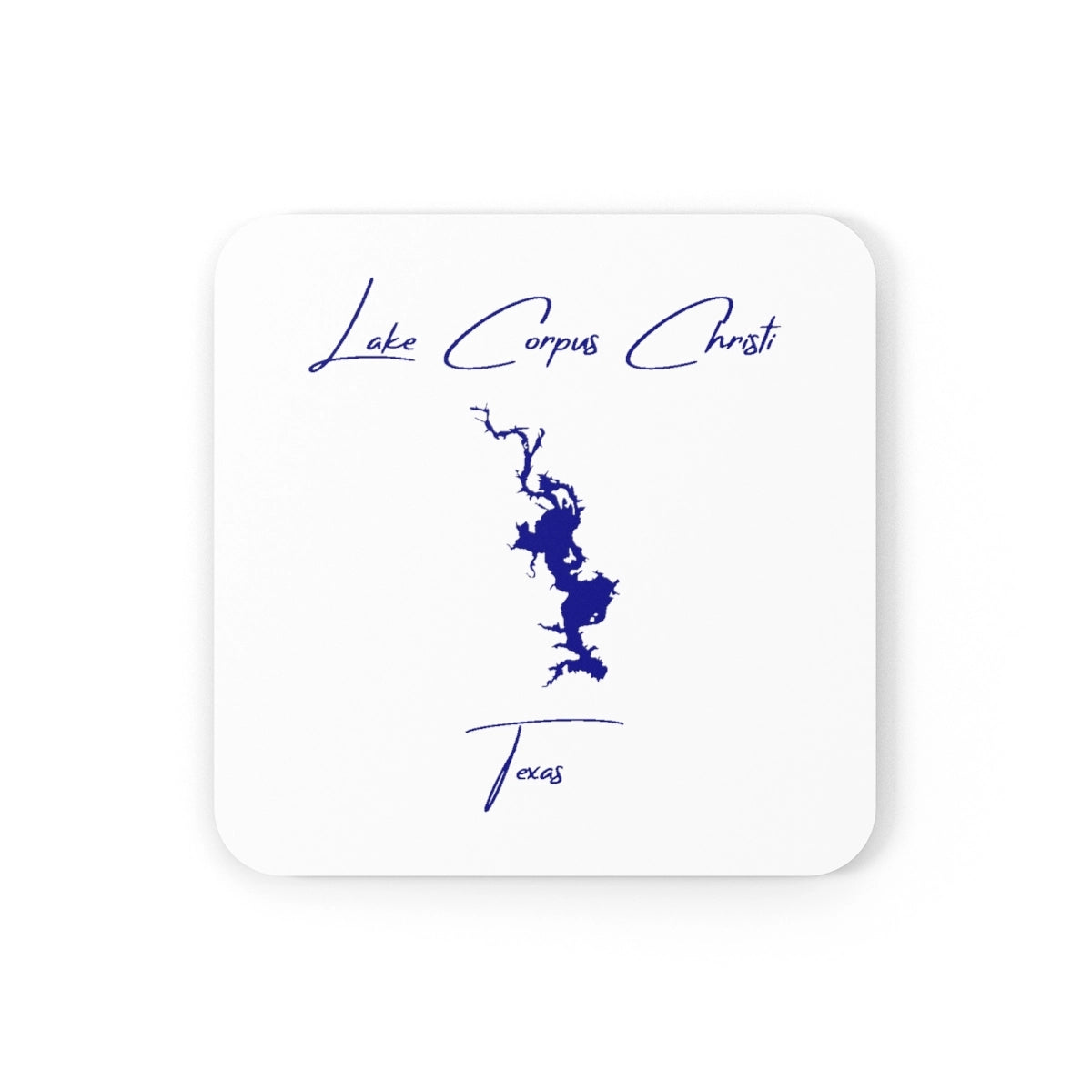 Texas  Lake  Corpus  Christi  Coaster  Set  front  position  view  from  front  3.75  x  3.75.webp