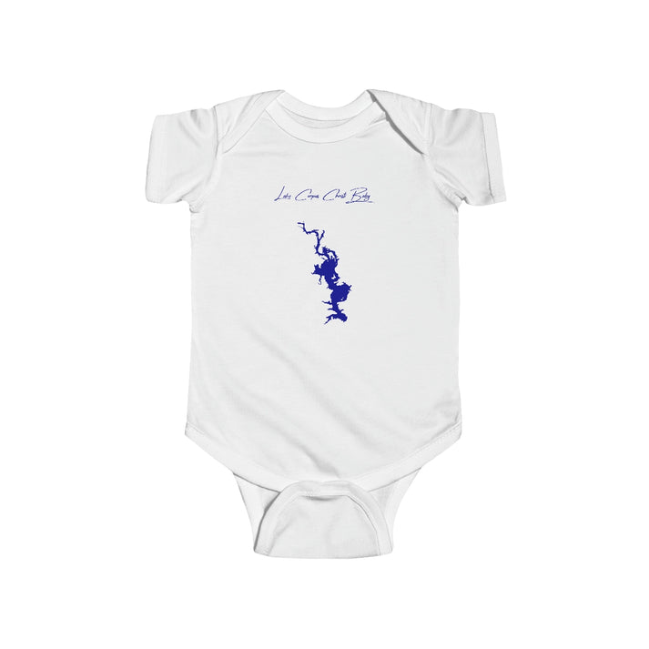 Texas  Lake  Corpus  Christi  Onesie  front  position  view  from  front  white.webp