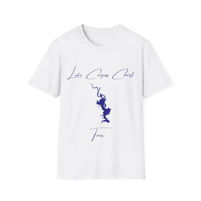 Texas  Lake  Corpus  Christi  T-shirt  front  position  view  from  front  white.webp