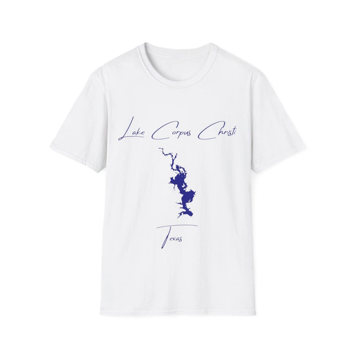 Texas  Lake  Corpus  Christi  T-shirt  front  position  view  from  front  white.webp