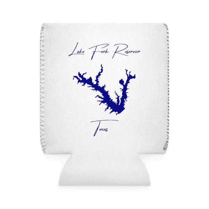 Texas  Lake  Fork  Reservoir  Can  Koozie  front  position  view  from  front-1  white.webp