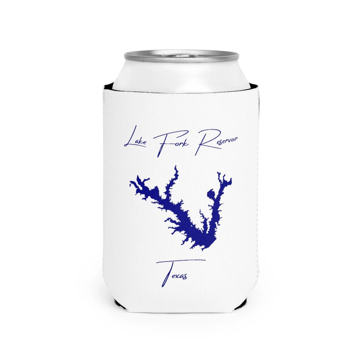 Texas  Lake  Fork  Reservoir  Can  Koozie  front  position  view  from  front-2  white.webp