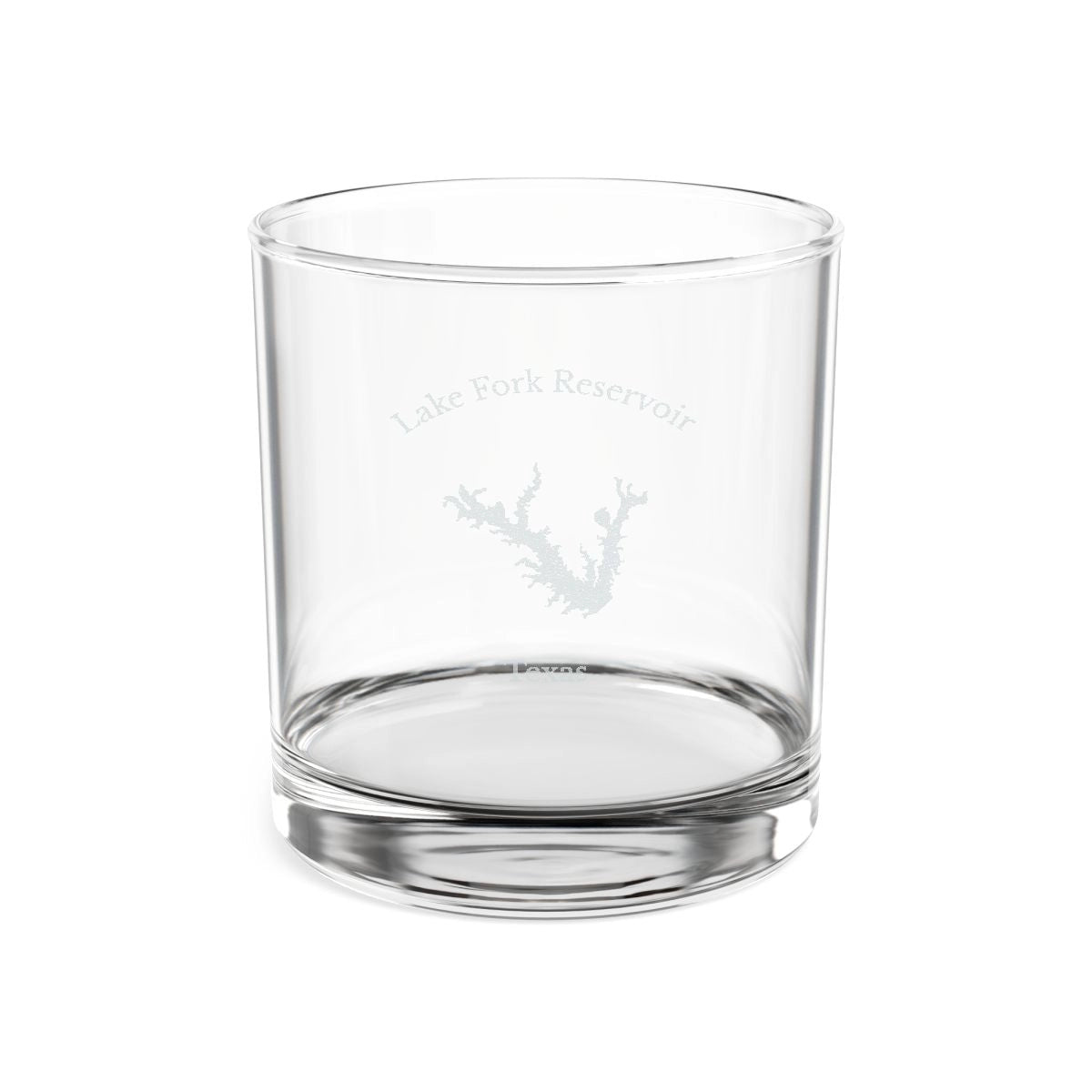 Texas  Lake  Fork  Reservoir  Engraved  Whiskey  Glass  other  position  view  from  front  10.5oz.webp