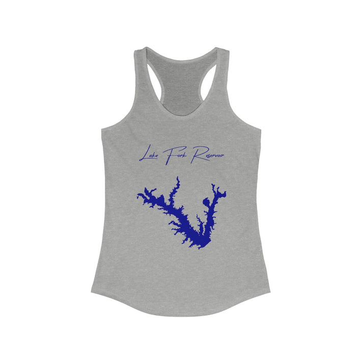 Texas  Lake  Fork  Reservoir  Racerback-Tank  front  position  view  from  front  heather  grey.webp