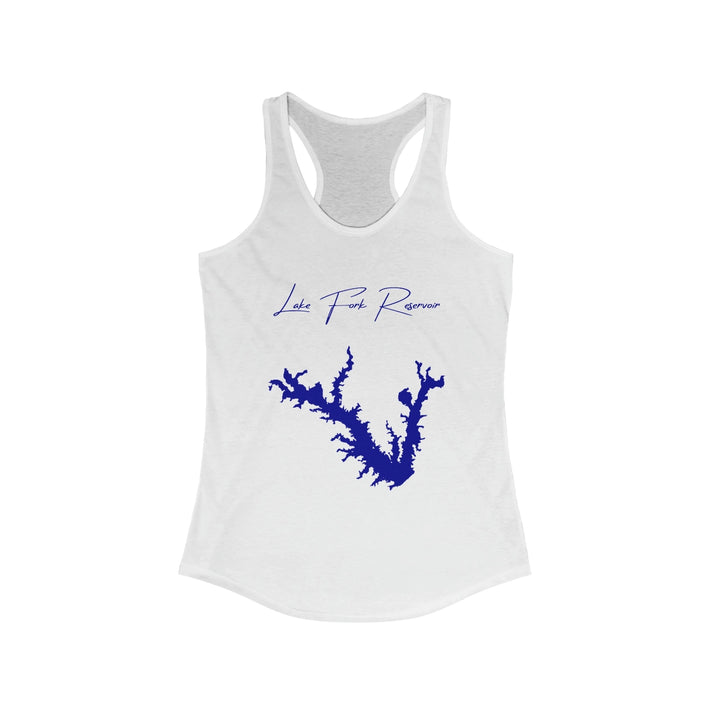 Texas  Lake  Fork  Reservoir  Racerback-Tank  front  position  view  from  front  solid  white.webp