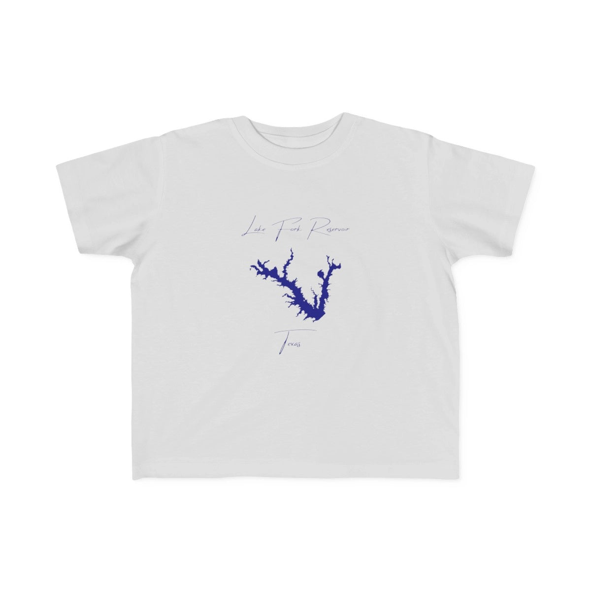 Texas  Lake  Fork  Reservoir  Toddler  T-shirt  front  position  view  from  front  silver.webp