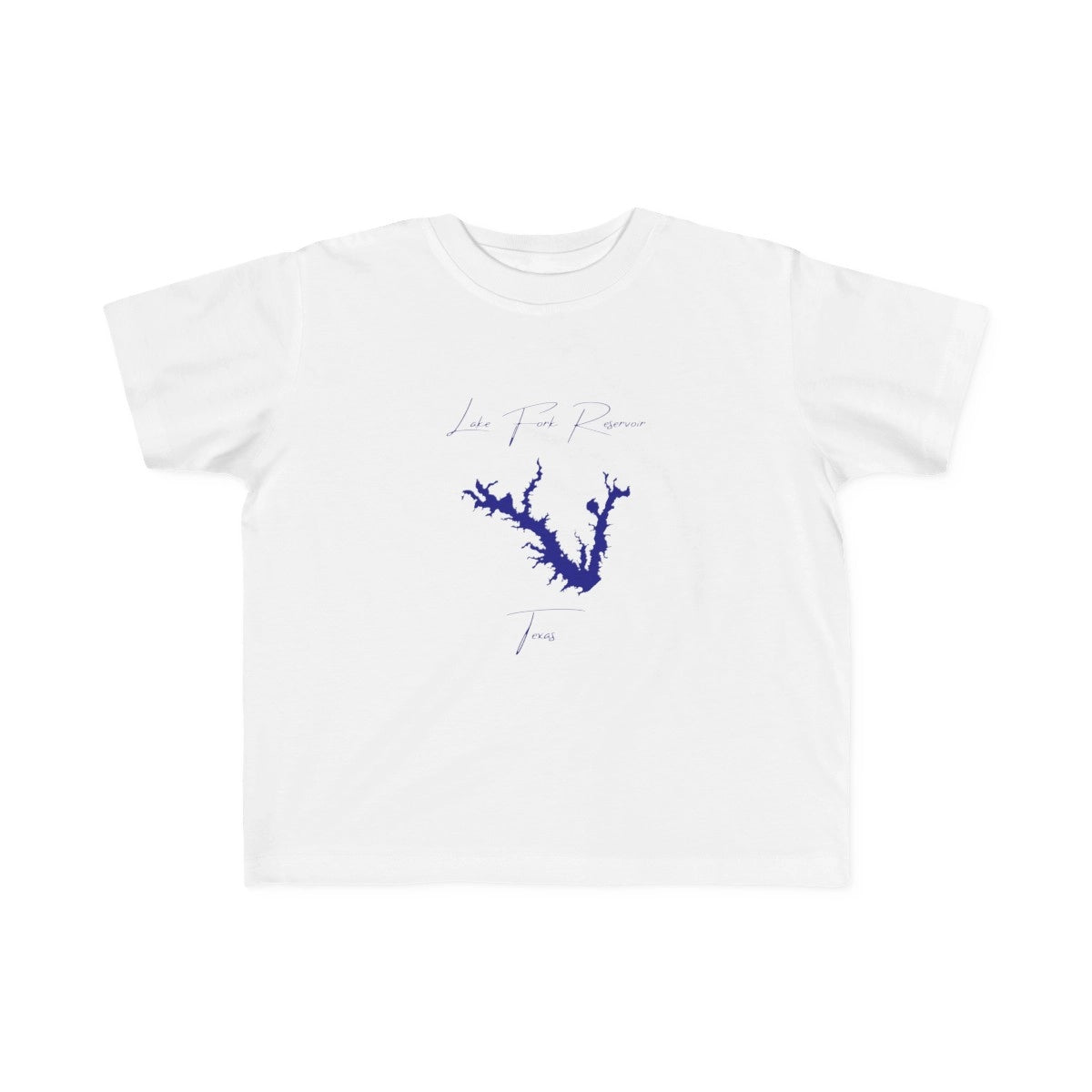 Texas  Lake  Fork  Reservoir  Toddler  T-shirt  front  position  view  from  front  white.webp
