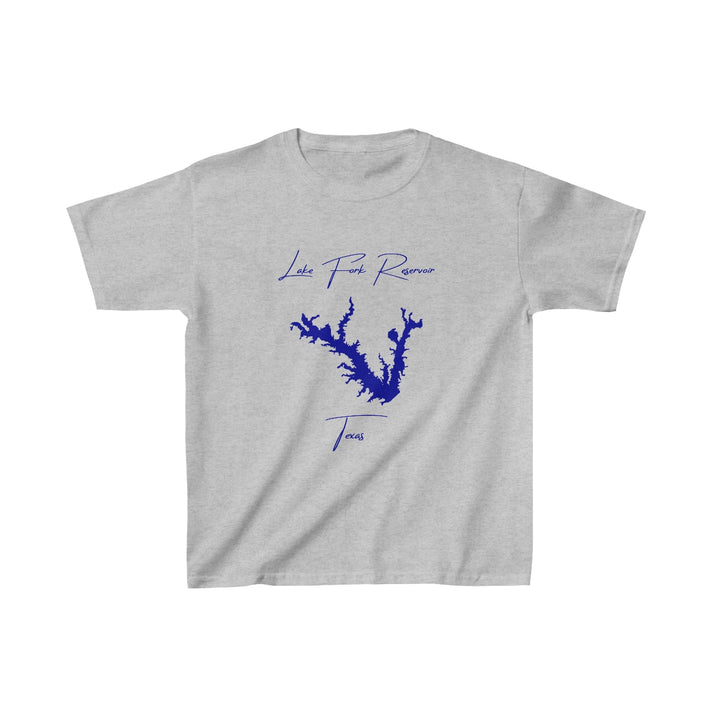Texas  Lake  Fork  Reservoir  Youth  T-shirt  front  position  view  from  front  sport  grey.webp