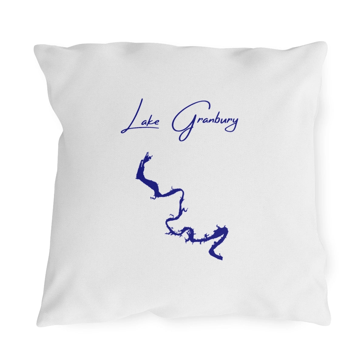 Texas  Lake  Granbury  Outdoor  Pillow  front  position  view  from  front  18  x  18.webp