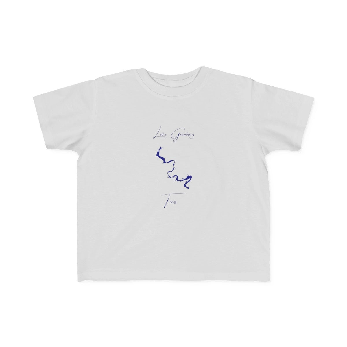Texas  Lake  Granbury  Toddler  T-shirt  front  position  view  from  front  silver.webp