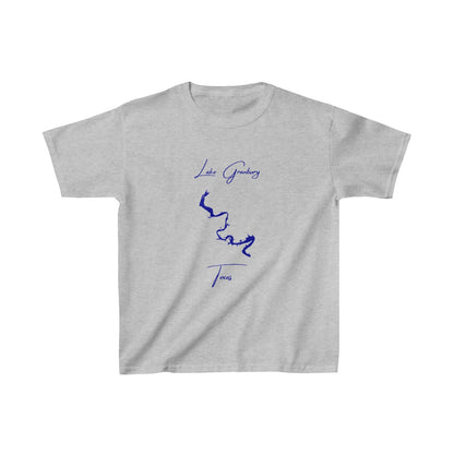 Texas  Lake  Granbury  Youth  T-shirt  front  position  view  from  front  sport  grey.webp