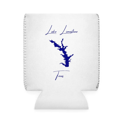 Texas  Lake  Limestone  Can  Koozie  front  position  view  from  front-1  white.webp