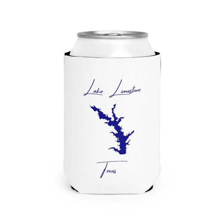 Texas  Lake  Limestone  Can  Koozie  front  position  view  from  front-2  white.webp