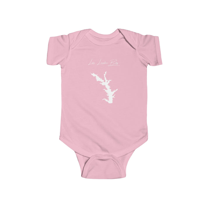 Texas  Lake  Limestone  Onesie  front  position  view  from  front  pink.webp