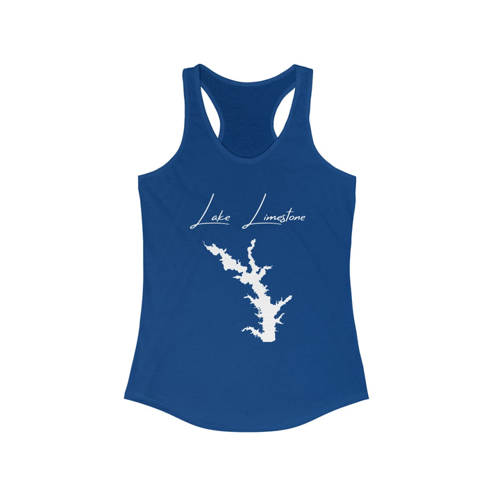 Texas  Lake  Limestone  Racerback-Tank  front  position  view  from  front  solid  royal.webp