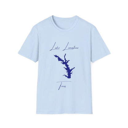 Texas  Lake  Limestone  T-shirt  front  position  view  from  front  light  blue.webp